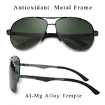 Aviator Sunglasses for Men Polarized Military Mirrored Pilot Retro Glasses