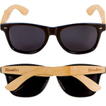 Bamboo Wood Sunglasses with Plastic Frames