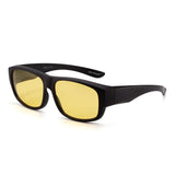Polarized Fit Over Sunglasses Mirrored Oversize Wear Over Glasses Men Women