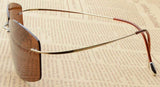 Rimless Titanium Frame Polarized Sunglasses