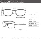 HD Polarized Driving Outdoor Sports Cycling Sunglasses for Men Lightweight Metal Frame100% UV Protection 57mm