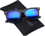 - Polarized Reflective Revo Color Lens Large Horn Rimmed Style Sunglasses