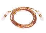 Bead Eyeglass Chain - Sunglasses Cord Neck Strap Holder (Cream Pink)