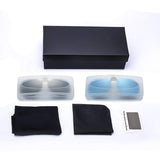 Clip on Sunglasses for Prescription Glasses, Flip Up Rimless Anti Glare Polarized Lens for Driving Fishing