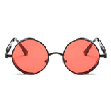 Round Metal Steampunk Vintage Circle Sunglasses DSR007