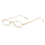 Vintage Slender Oval Sunglasses Small Metal Frame Candy Colors 31026