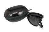Limited Edition Horn Rimmed Polarized Folding Sunglasses with Compact Pocket