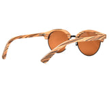 Semi Rimless Wood Polarized Sunglasses Women Men Brand Designer Wood Shades