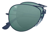 Polarized Folding Aviators With Premium Cleaning Cloth and Leather Case