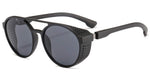 Aviator Round Sunglasses for Men and Women Steampunk Style Inspired Designed PC Frame