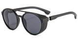 Aviator Round Sunglasses for Men and Women Steampunk Style Inspired Designed PC Frame