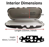 Eyeglasses Hard Case Polka Dot Printed Clamshell Cover Protective Holder