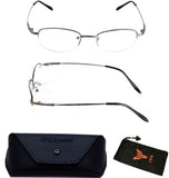 Nearsighted Myopia Driving Glasses for Men Women Clear Vision Comfort Fit + Free Hard Case for Storage ( -1.00 to -6.00 )