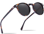 Vintage Round Polarized Sunglasses for Men, 100% UV400 Protection CA5288L