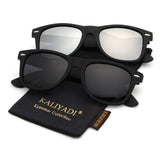 Mens Wayfarer Polarized Sunglasses Vintage Refective Mirror Lens Sun Glasses Womens:UV400 Protection