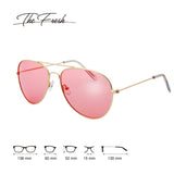 Classic Large Metal Frame Polarized Lens Aviator Sunglasses with Gift Box