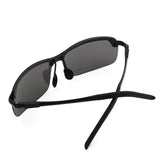 Men UV400 Rimless Aluminium-Magnesium Polarized Sunglasses For Driving Fishing Golf Outdoor