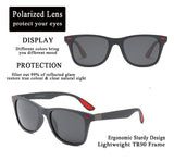 Retro Polarized Driving Sunglasses TR90 Frame Men Women UV400 B2433