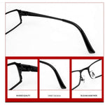 /Pure Titanium Full Frame Business Glasses Frame Eyeglasses Clear Lens