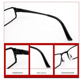 /Pure Titanium Full Frame Business Glasses Frame Eyeglasses Clear Lens