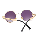 Gothic Hippie Retro Round Circle Frame Cyber Polarized Steampunk Sunglasses