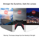 Cycling Sunglasses Photochromic Bike Glasses for Men Women Sports Goggles UV Protection