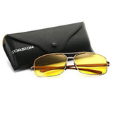 Night Vision Driving Glasses for Men Women Anti-glare HD Yellow Safety Sunglasses