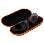 (2PCS) Portable Travel Zipper Sunglasses Hard Case Eyes Glasses Box Bag