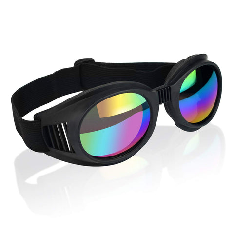 Vintage Aviator Pilot Style Goggles - Classic Aviator Design Goggles Shatterproof Polycarbonate Lens UV 400 Motorcycle Cruiser Scooter Biker Motocross Vented Goggles