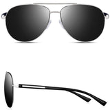 Men's Aviator Sunglasses Uv400 Protection Polarized Lens Ultralight