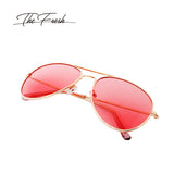 Classic Large Metal Frame Polarized Lens Aviator Sunglasses with Gift Box
