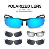 Men's Fashion Polarized Sunglasses for Men Driving Golf Al-Mg Metal Frame