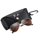 Small Polarized Aviator Sunglasses for Adult Small Face and Junior,52mm