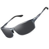 Matte Metal Frame Polarized Lens Square Round Aviator Wayfarer Sunglasses