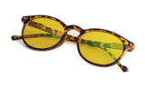 Quality Blue Light Blocking Glasses With Retro Oval Round Frame 0.0 Magnification - Digital Eye Strain Protection