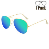G Sunglasses for Men Women Aviator Polarized Metal Mirror UV 400 Lens Protection