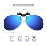 Mirror Polarized Clip-on Flip up Sunglasses Sports