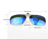 Mens&Womens Retro Polarized Clip on Flip up Plastic Sunglasses