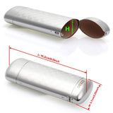 Aluminum Lattice Nearsighted Eyeglasses Case for Small Frames (Silver)