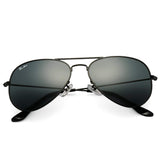 Large Metal Aviator Sunglasses, 62mm