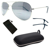 Metal Unisex Aviator Round Oval Shape Classic Reading Glasses Sun Readers