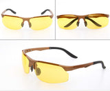 New Design HD Night Vision Flexible Temple TR90 Frames Sunglasses-black