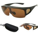 Driving Glasses Wraparounds Polarized Fitover Sunglasses