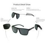 Cool Oversized Square Sunglasses for Men Women Polarized UV Protection 60mm