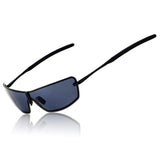 Men UV400 Rimless Aluminium-Magnesium Polarized Sunglasses For Driving Fishing Golf Outdoor