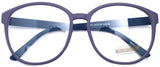 Oversized Big Round Horn Rimmed Eye Glasses Clear Lens Oval Frame Non Prescription