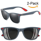 Mens Wayfarer Sunglasses New Style Polarized Driving Glasses Matte Black Frame