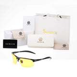 HD Anti Glare Night Driving Glasses Polarized Night Vision Sunglasses for Rain Day Night