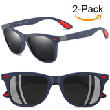 Mens Wayfarer Sunglasses New Style Polarized Driving Glasses Matte Black Frame