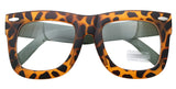 Vintage Inspired Geek Oversized Square Thick Horn Rimmed Eyeglasses Clear Lens